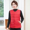 Crew neck light cotton clothes vest vest autumn and winter vest splicing vest outer wear vest