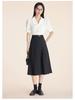 Elegant Blue Summer Short Sleeve Women's Professional Shirt for Commuting or Interviews