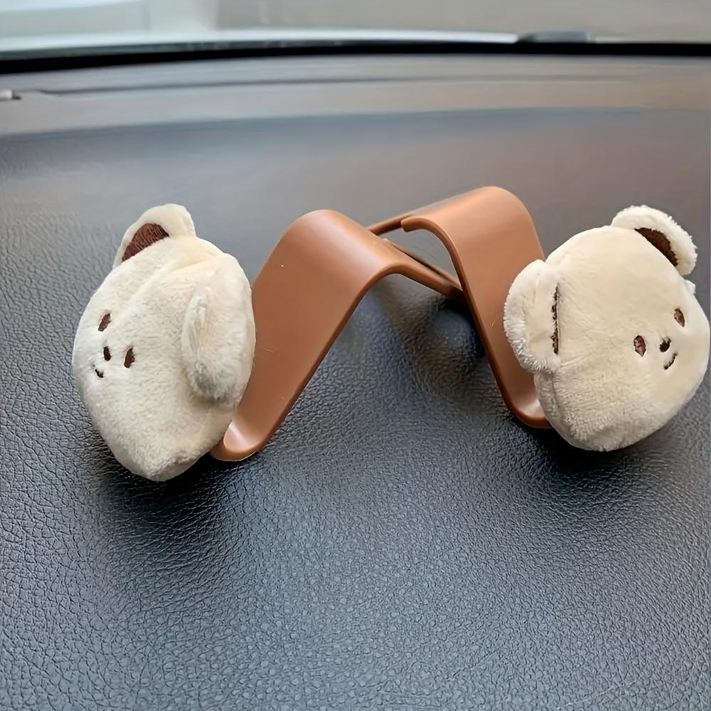 1 PC Podofo Cute Bear Car Seat Hook - Multi-Functional, Easy Install & Remove, Space-Saving Auto Accessory for Handbags, Umbrellas & More
