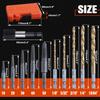 LEONTOOL Reverse Tap, Stripped Screw Remover, Screw Extractor Bit Set, Left-Hand Rotating Drill Bit Set (11 Pieces), Damaged Screw Removal Kit, Bolt S