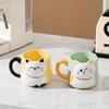 Cartoon Ceramic Mug 3D Embossed Milk Mug Creative Coffee Cup  Kitchen Use