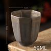 Splashed Gold Rust Glaze Ceramic Tea Cup Personal Use Cup for Gongfu Tea Brewing, Unique Texture Chinese Tea Set Cup with Gold A
