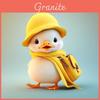 Cartoon Gelbe Ente Mit Hut Autoanhänger Mit Acryl Flache Oberfläche Design Für Auto Innenraum Dekoration