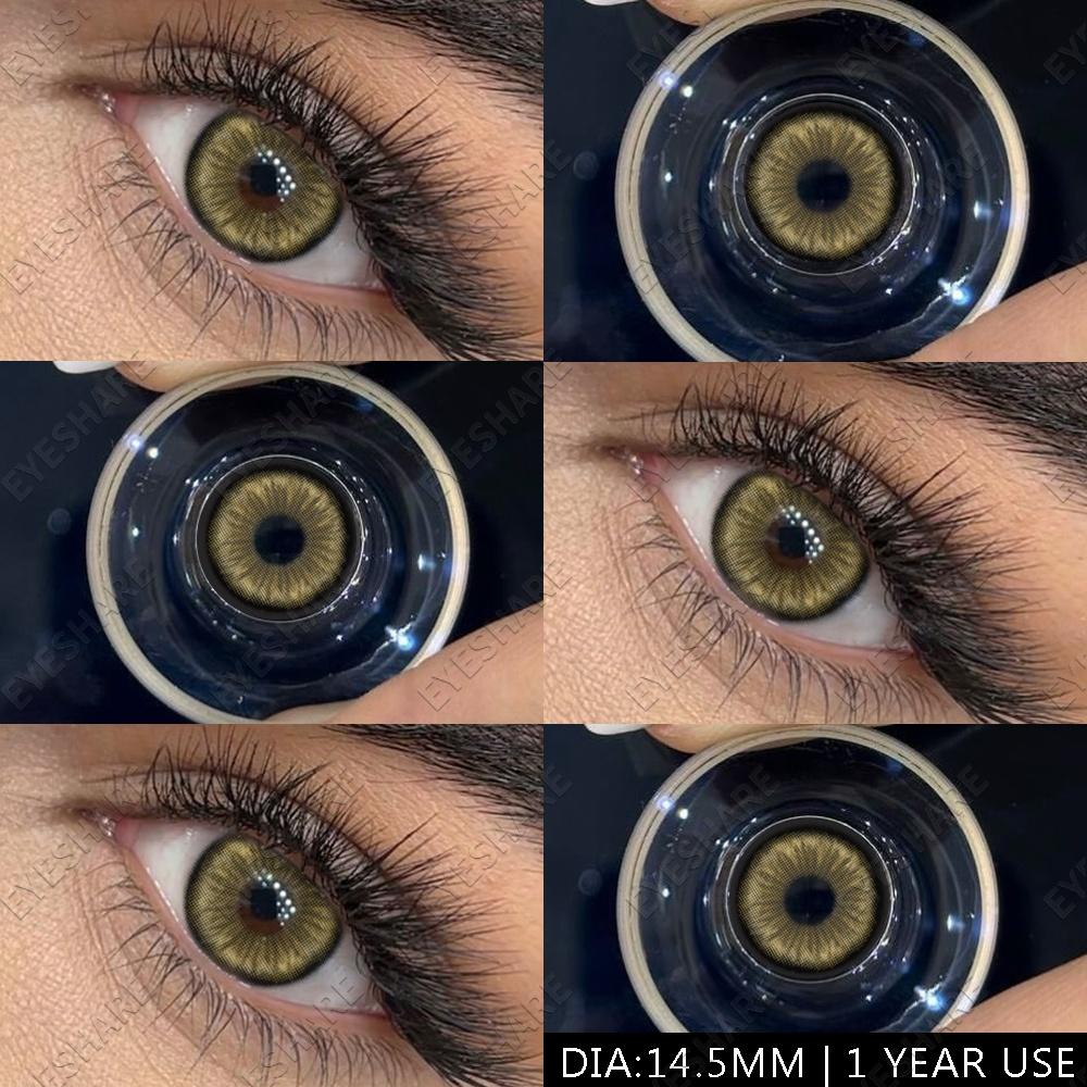 Blaue Linsen, 1 Paar, farbige Pupillen für die Augen, modische Beauty-Linsen, farbige Kontaktlinsen, große Augen, Colorcon-Linsen, jährlicher Gebrauch