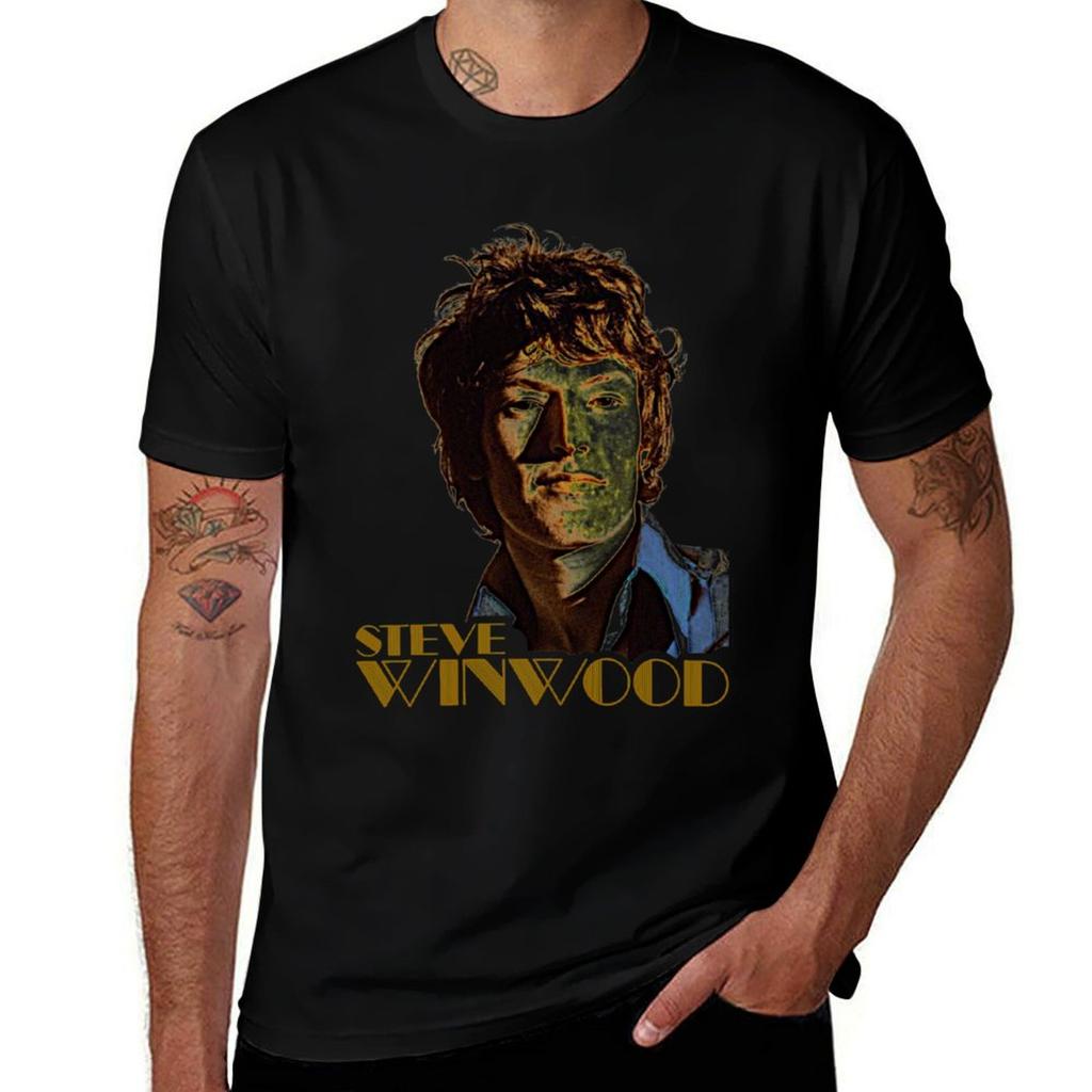 Steve Winwood TShirt Basic Casual Short Sleeve Cotton Shirt