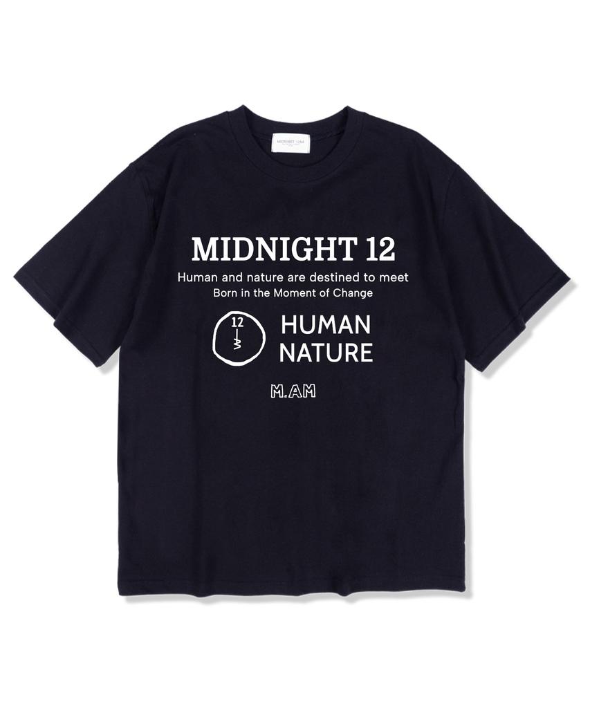 MIDNIGHT12AM Mid Nature Short Sleeve T-Shirt Navy