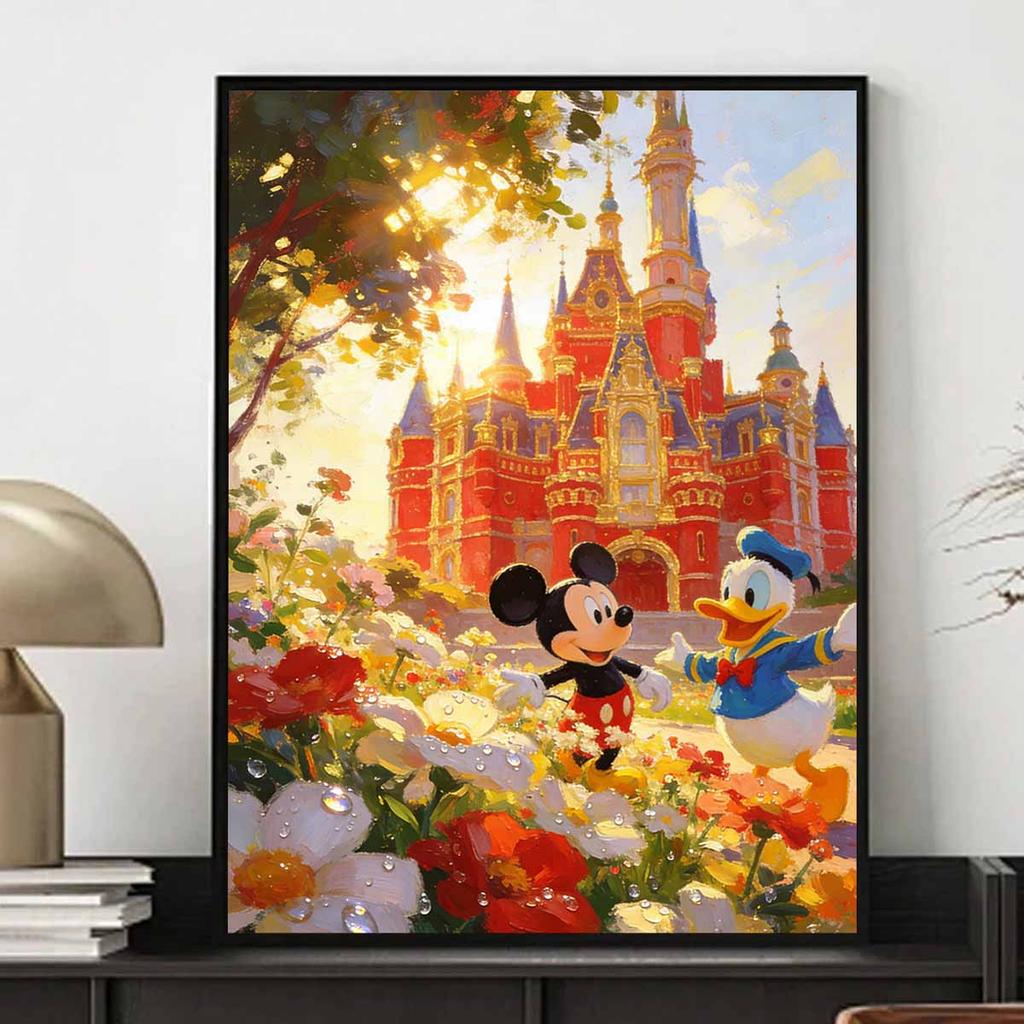 Disney Mickey Mouse Donald Duck Castle Diamond Painting Art Kit Mosaic Handmade Diy Gift Home Decor