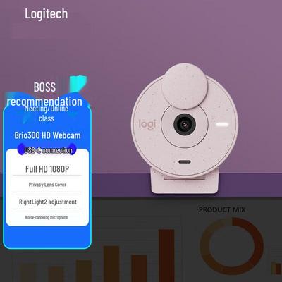 Logitech Brio 300 HD Webcam for Business & Home