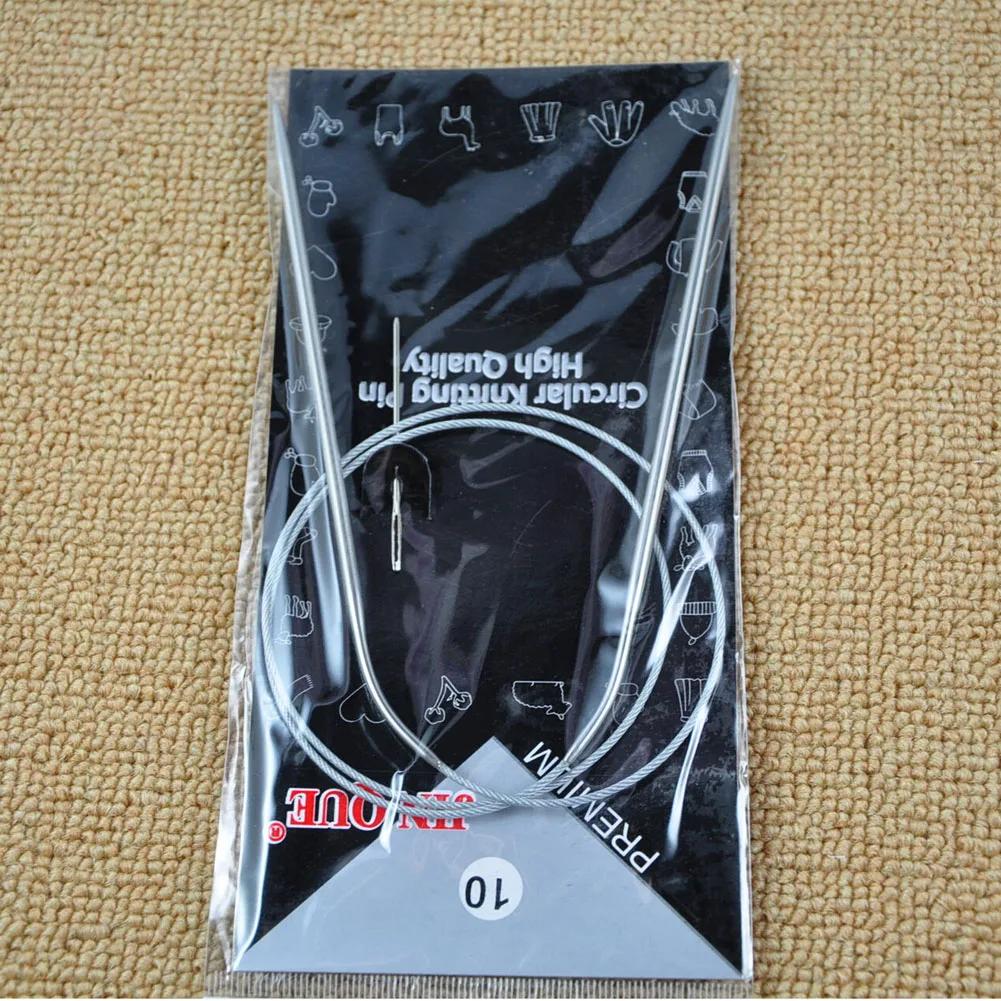 11pcs Stainless Circular Knitting Needles Set Knitting Needles Sewing Accessories Needles knitted set Size 43/65/80cm