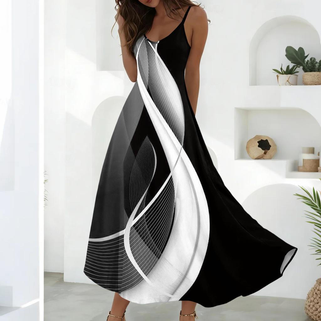 Summer Dresses For Women Dresses Long Flowy A Line Sleeveless Sundresses With Pockets