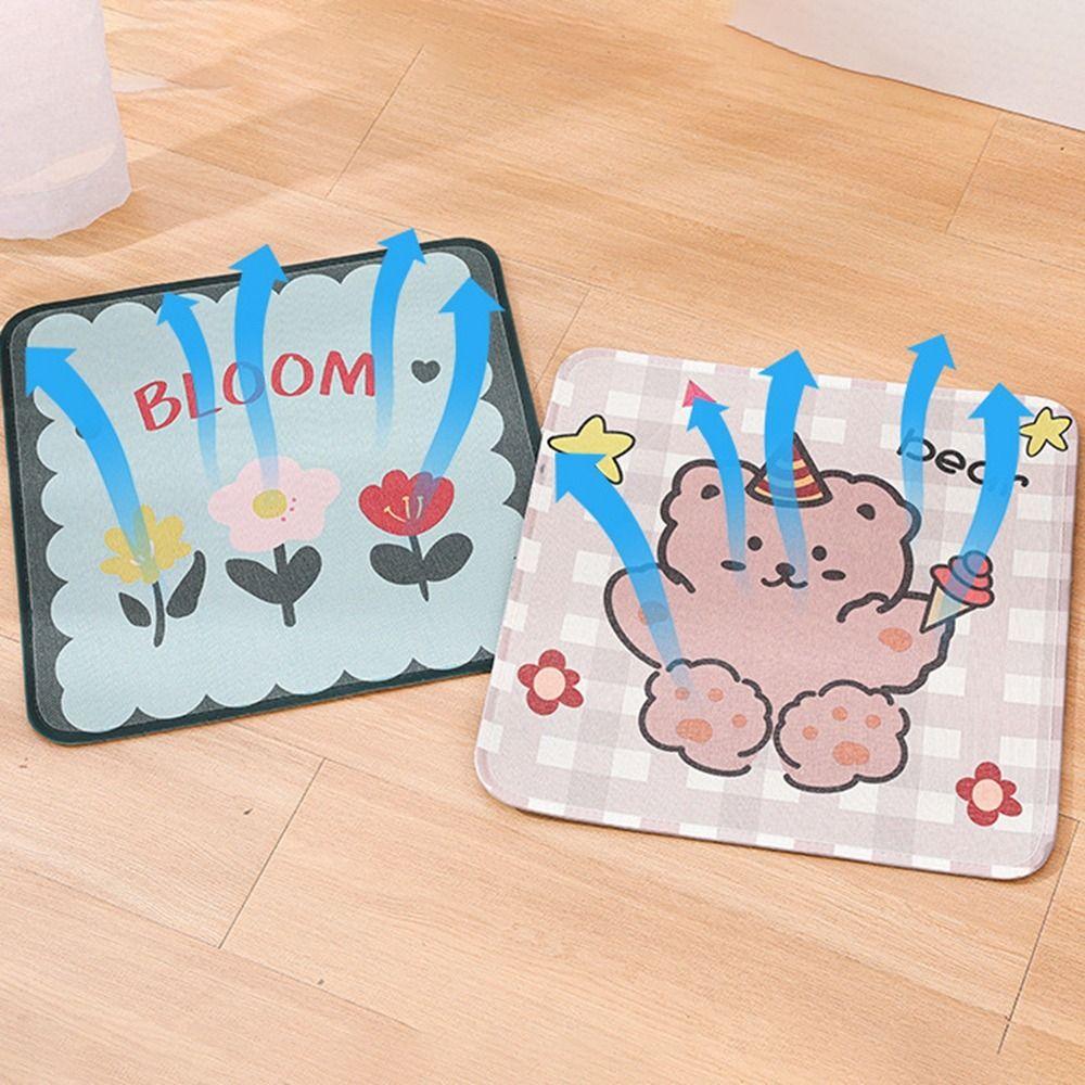 Square Shape Pet Ice Pad Cartoon Dog Cooling Mat Universal Pet Bed Pad  Spring
