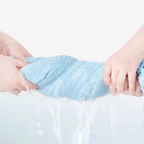 Pet Bath Wrap Super Absorbent Dog Towel with Bunny Ears Fast Drying Hooded Pet Robe for Dogs Cats Bath After Shower Grooming