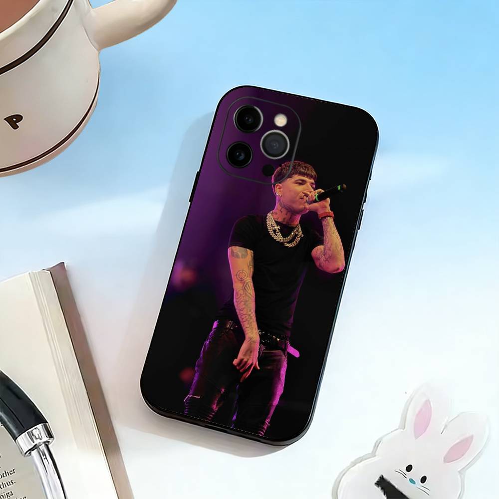 

Singer NF Rapper Phone Case For iPhone 17,16,15,14,13,12,11 Plus,Pro Max,XS,Soft Silicone Black Cover iPhone14Pro