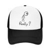 Stickman Design Cool Outfits Mesh Trucker Hat Unisex Cooling Meshback Baseball Cap Trendy Adjustbale