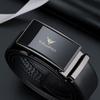 WILLIAMPOLO Men's Automatic Buckle Leather Belt