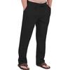 Herren Freizeit Atmungsaktive Baumwoll-Leinen Kordelzug Hose – Atmungsaktive Sommer Strandhose