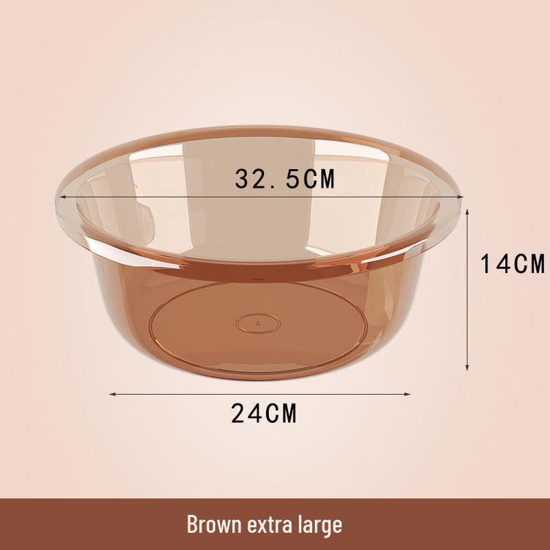 Durable Clear Plastic Washbasin for Vegetables, Laundry, and Foot Washing - Child and Baby-Friendly