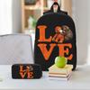 Cute Baby Monkey Hugging Bear Punch Kids Backpack Lunch Box Pen Bags for Boys Girls Backpacks School bag Bookbag Set
