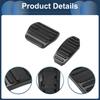 FUELHOOD 2pcs Automatic Foot Pedal Pad Foot Axle Pedal Cover for Nissan Roox B40 Series 2020/03- Aluminum Alloy Black