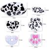 Hot Sale Cow Nail Art Practice Nail Holder Palette Acrylic Nail Display Base