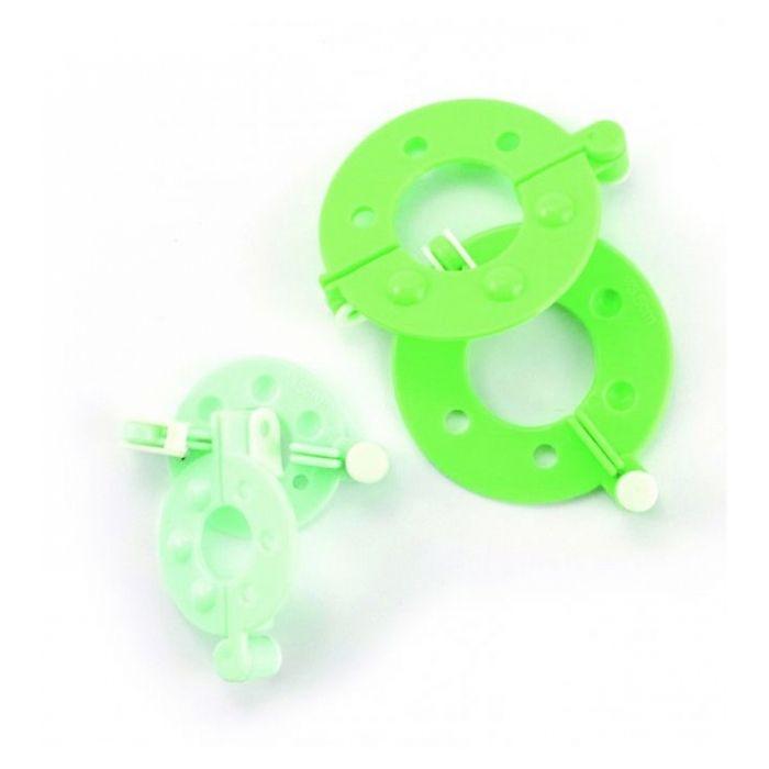 Appareils à pompons - GRAINE CREATIVE ON A TOUS DU TALENT - 35mm et 55mm - Couleur violet - Ensemble de 2 pièces