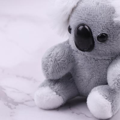 8Cm Gray Koala Bear Plush Stuffed Keychains Plush Animal Doll Toys Gifts