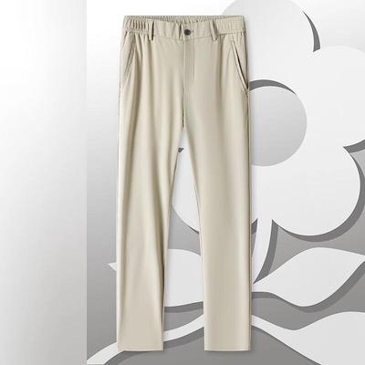 MONTAGUT Men's Straight Leg Cool Touch Easy Care Casual Pants