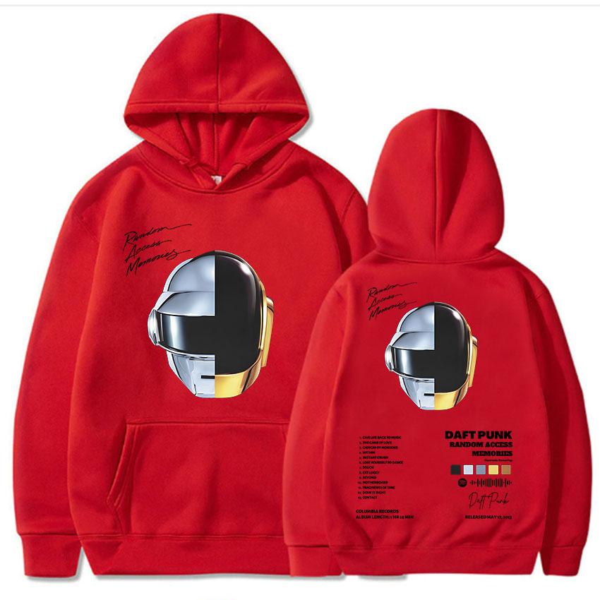 

Random Access Memories Hoodie Back Printing Hip Hop Comfortable Sweatshirts Long-sleeved Harajuku Clothing Moletom Gothic Hoody S