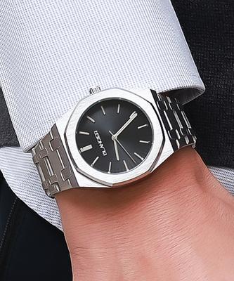Beullangsieleu Asier Bw0315-Wbss Octagon Men'S Metal Wristwatch