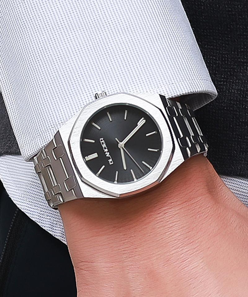 Beullangsieleu Asier Bw0315-Wbss Octagon Men'S Metal Wristwatch