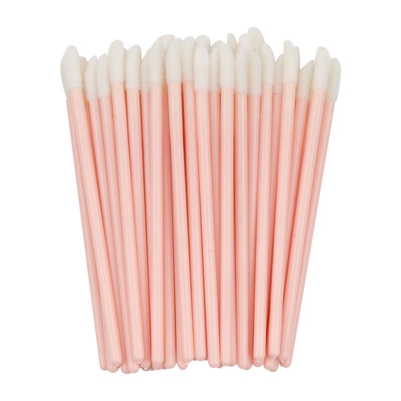 

50-Pack Disposable Mini Lipstick Brushes - Portable Lip Gloss Applicators