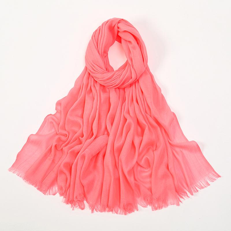 Large Size Cotton Feeling Scarf Women Plain Foulard Femme Luxury Hijab Long Bandana Evening Party Dress Shawls and Wraps