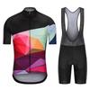 Men Women Cycling Jersey Bib Shorts Set Breathable Mountain Road Bike Outfit