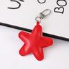 Yousheng Keychain Pendant Imitation Leather Soft Cotton-Filled Star Shape Key Chain with Metal Buckle Bag Hanging Ornament