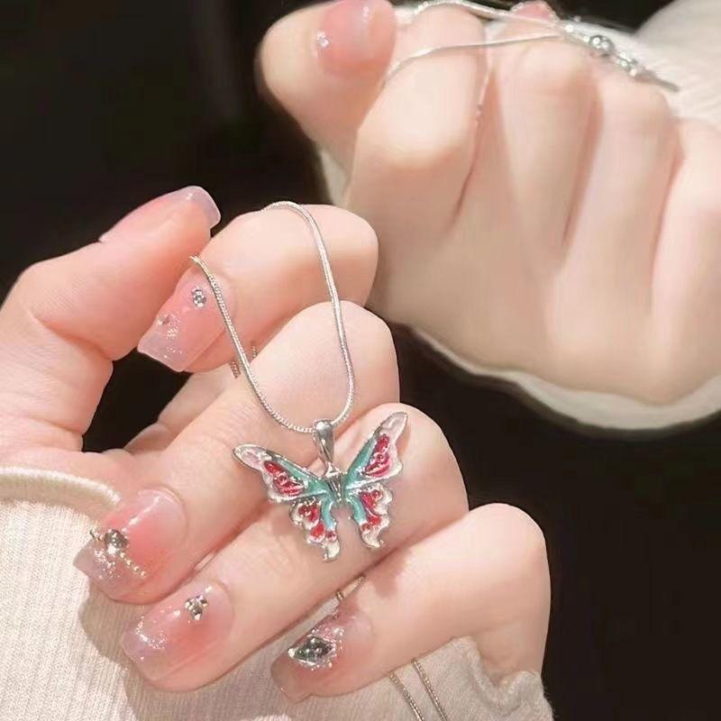 Symphony Butterfly Necklace National Style Dream Wonderland Floating Butterfly Collarbone Chain Female Ins Niche Premium Sense New Chinese Style