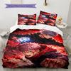 Satoru Gojo and Sukuna Pattern Bedding Quilt Set  Home Decoration  Gift (1 * duvet cover + 2 * pillowcase  without core)