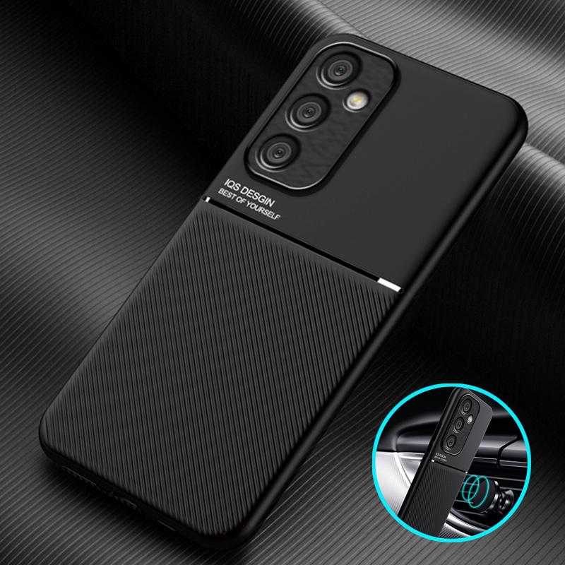 For Samsung Galaxy A35 5G Case Soft Leather Shockproof Phone Case For Samsung A35 A 35 35A SM-A356E Magnetic Holder Back Cover