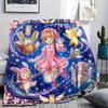 Cardcaptor Sakura Flannel Blanket Warm Cozy Style Print Comfortable for Daily Picnic Sofa Bedroom Chair.-TING