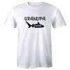 Grandpa Shark Men's T-Shirt Papa Grandfather Family Gift Animal Lover Shirt