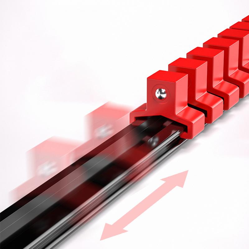 ABS-hylsor Organizer Hållare Brickor För Verktygslådor, 1/4 , 3/8, 1/2, Bärbar Monterbar Glidande Ställ Hylsa Rälsställ Verktyg