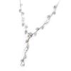 Les Trésors De Lily [K0972] - Silver Gray 'Paradis Floral' Designer Necklace