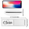 1PC Flipping Dishwasher Reminder Acrylic Memory Prompts Convenient Instructions Washing Machine Tips Clean or Dirty Kitchen