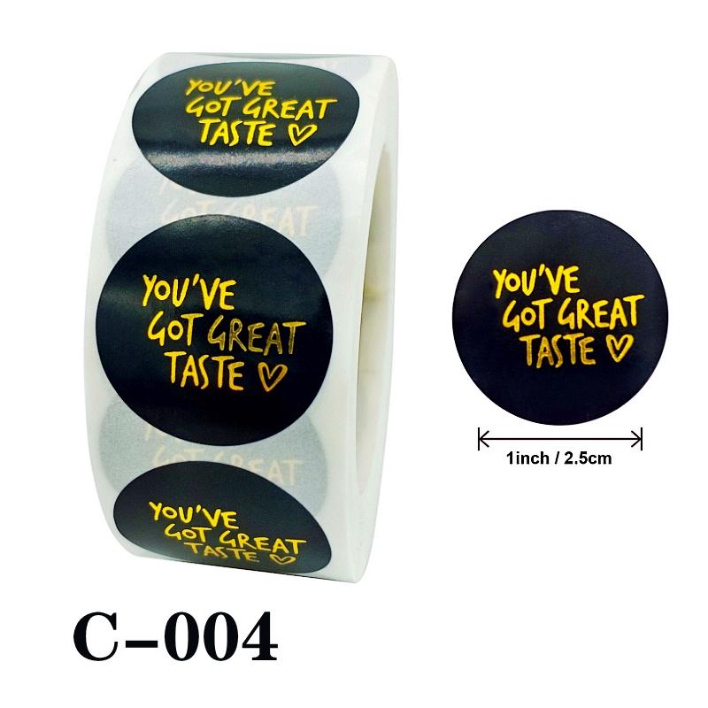 500pcs Round Labels Thank You Gift Sealing Sticker Kraft Paper Candy Gift Box Bag Wedding Holiday birthday party decoration tags