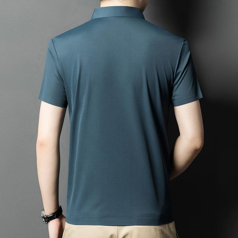 Summer New Men's Short-sleeved POLO Shirt, Simple, Fashionable, Sports and Casual Solid Color Lapel Half-sleeve