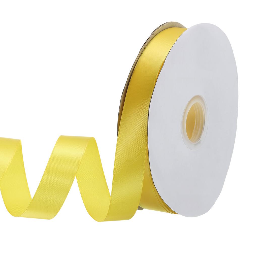 Jednostronna rypsowa wstążka poliestrowa satynowa wstążka jednokolorowa wstążka z tkaniny do rękodzieła dekoracji ślubnych pakowania prezentów 1"x100 jardów
