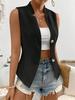 V-neck Button Sleeveless Cardigan Vest, Small Suit Vest, Vest Top