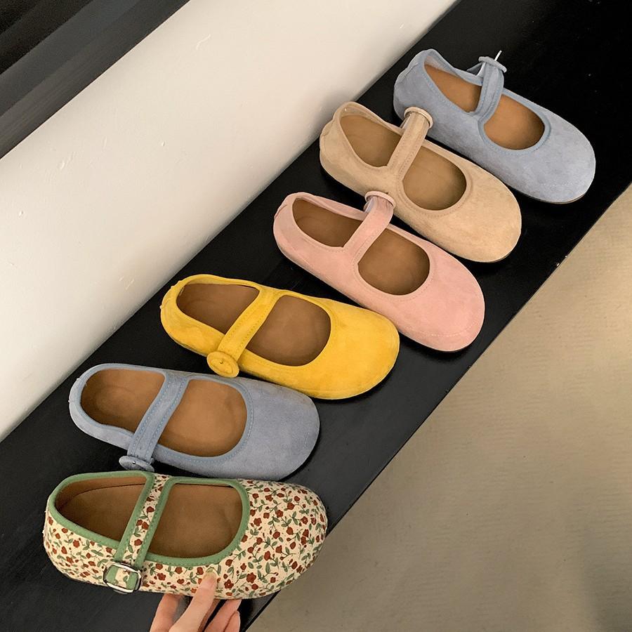 Fashion and Lightweight Yellow Retro Light Mouth Platform Single Shoes Women's 2025 New Summer French Skirt Mary Jane Shoes