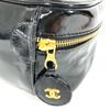 CHANEL Monogram Vanity bag CC CC Mark logo Bag Hand Bag Hand Bag enamel Black