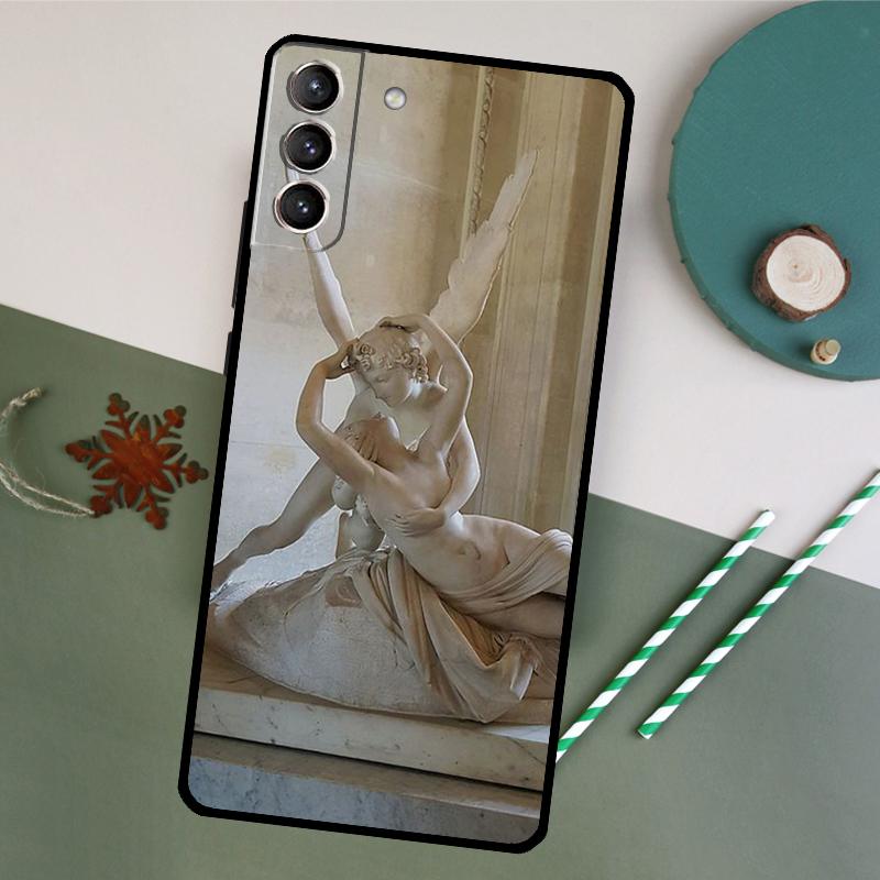 Angel Cupid Art Paint Phone Case For Samsung Galaxy S26 S24 Ultra S20 S21 S22 S23 S25 Plus S10 S25 FE Back Cover