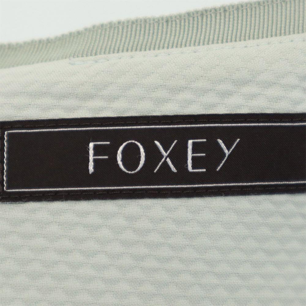 FOXEY Made In Japan Midi Length Trapezoid Skirt 38 Greenish Women Used